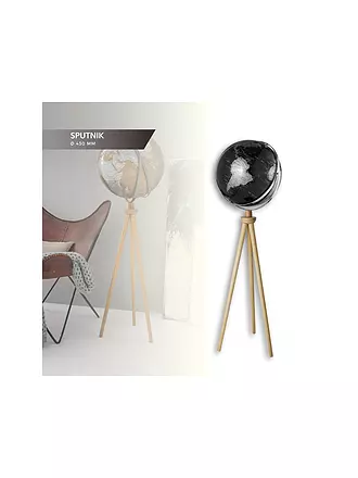 EMFORM | Standglobus - Sputnik 43 cm schwarz/silber | 